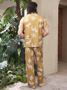 Artículo Popular: Pijama de Manga Corta para <span class=keywords><strong>Hombre</strong></span>, Cómodo para la Piel, Pijama Divertido - Product Image 5