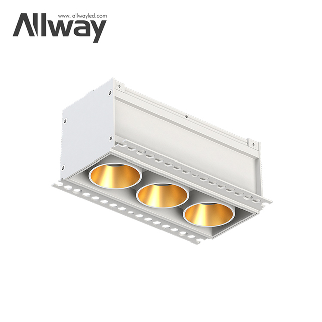 Allway Modern Design Trimless Recessed Down Light for Hotel Downlights 15W Led Downlight