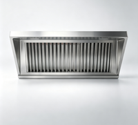 Hotte de cuisine professionnelle en acier inoxydable de 1,5 m, 2 m, 3 m |   Capot d'extraction haute performance pour système de hotte de restaurant