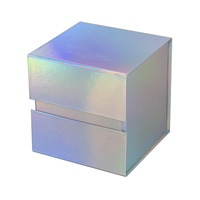 Boîte cadeau magnétique rigide noire mate de luxe personnalisée, emballage en carton premium avec logo pour cadeaux d'entreprise et de vente au détail