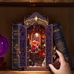 Robot ime Rolife US Warehouse Holz puzzles TGB14 Magic Fantasy Eck buch Nook <span class=keywords><strong>Shelf</strong></span> Insert Kit DIY Miniatur haus - Product Image 3