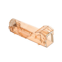 Piège à souris en plastique à capture vivante, type pédale, sécurité, protection de l'environnement, non toxique, conception de cage longue