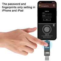 Pingguo tre-in-One tipo-C impronta digitale in metallo disco 2.0 USB per Android nuovo telefono cellulare e Computer con crittografia transfrontaliera