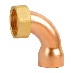 Accesorio de Tubería de Rosca Interna de 1 Pulgada, Totalmente de Cobre, Engrosado, DN25, Codo de Unión para Aire Acondicionado, Soldadura de Tubería de Cobre de 28 mm - Product Image 2