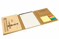 Fournitures de bureau personnalisées avec logo, blocs-notes en carton rigide plié 80g noir rouge bleu, notes adhésives, bloc-notes, stylos, règles, ensemble emballé dans un sac polypropylène