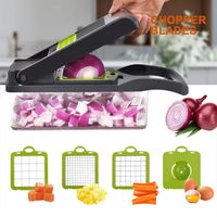 Handmatige Groente Shredder Grinder Aardappel Vegetarische Ui Chopper Mandoline Slicer Dicer Groente Slicer Cutter Groente Chopper