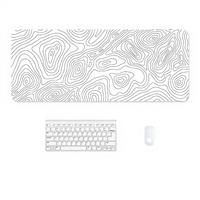 Tapis de souris de jeu OEM MP2 personnalisé en caoutchouc souple de 3 mm d'épaisseur, 900x400 mm, rectangulaire, moule privé, pour clavier, en stock