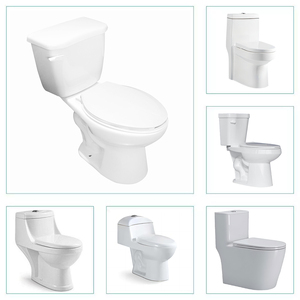 Shauchalay Tốt Nhất Nhà Vệ Sinh WC Hai Mảnh Hiện Đại Được Thiết Kế Đèn <span class=keywords><strong>Flash</strong></span> Gốm Siphonic Bộ Phòng Tắm Thiết Bị Vệ Sinh S Trap Phương Tây Nhà Vệ Sinh - Product Image 1