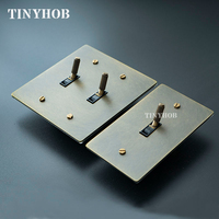 Interrupteur à bascule en laiton bronze, norme américaine, variateur LED, contrôleur de lampe de chevet pour hôtel et maison, GFCI, USB Type-C