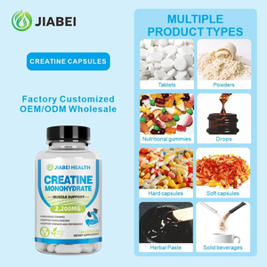 Kapsul Herbal <span class=keywords><strong>Creatine</strong></span> Monohydrate Rasa Blueberry Rendah Gula, Praktis untuk Manajemen Energi bagi Dewasa, Bukan untuk Nutrisi Olahraga - Product Image 1