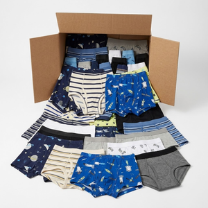 Ropa Interior Infantil Diaria, Calzoncillos Tipo Bóxer con Estampados de Arcoíris, Estrellas y Corazones, Tallas Surtidas para Niños y Niñas, Lote al por Mayor - Product Image 1