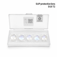 Kit de lentilles consommables pour tête de soudage laser SUP21T SUP23T : Lentille de protection D18 + Lentille de focalisation D20F150 + Lentille collimatrice + Miroir en quartz 1064nm