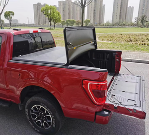 Couverture de benne pliante en vinyle souple de qualité supérieure compatible avec Chevy <span class=keywords><strong>Silverado</strong></span> GMC Sierra 2007-<span class=keywords><strong>2023</strong></span> Installation rapide - Product Image 5