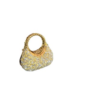 Sacs à main de soirée de luxe mini en acrylique avec strass brillants, fermeture éclair, étanches, avec chaîne, pour femmes, pour mariage et dîner - Product Image 6