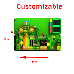 Một cửa Thiết kế vui chơi giải trí công viên trẻ em thương mại trẻ em lớn trong nhà sân chơi Thiết bị mê cung lớn Slide sân chơi trong nhà - Product Image 4