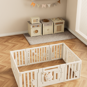 Parc pour bébé Forme libre facile à assembler Parc pour bébé d'intérieur Jeu pliable - Product Image 1