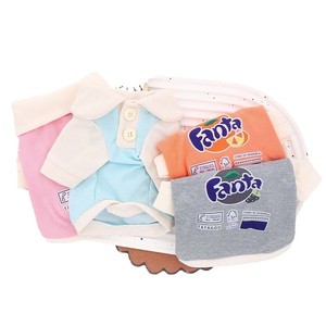 Chaleco para Mascotas Fanta, Diseño de Frutas de Dibujos Animados, Ropa para Perros y Gatos de Poliéster, Rosa, Gris, Naranja - Product Image 4