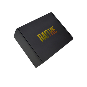 Tùy Chỉnh In Đen Trang Phục Hộp Tái Chế Sóng Hộp Bưu Phẩm Giày Quần Áo Bao Bì Hộp Với Logo - Product Image 3