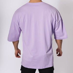 เสื้อยืดสตรีทแวร์ 220gsm ทรงดรอปไหล่ แบบเรียบ ปักโลโก้ได้ ทรงโอเวอร์ไซส์ สไตล์ลำลอง เนื้อผ้าหนา 100% คอตตอน ทรงบ็อกซี่ เสื้อยืดเปล่า - Product Image 2