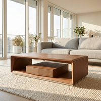 Table basse rectangulaire en bois pour salon, salle de réception, bureau, table d'appoint pour canapé, table à thé, table basse rectangulaire minimaliste