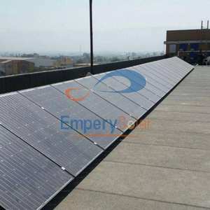 Installation facile Support de panneau solaire pour toit plat Acier aluminium Acier inoxydable Finition anodisée Plaque de balast PV encadrée incluse - Product Image 2