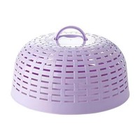 Couverture ronde en plastique de cuisine de ménage simple couverture de table anti-mouches de conception creuse pour les repas et les légumes outil de spécialité