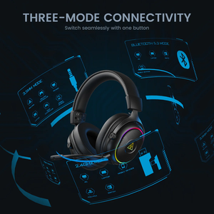 Cuffie Gaming Wireless EKSA <span class=keywords><strong>Mako</strong></span> BT 2.4G con Audio Surround 7.1, Design RGB Senza Latenza e Microfono ENC per PC, PS4, NS, XBOX - Product Image 2