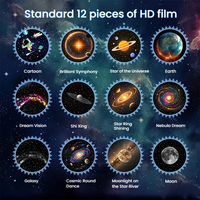 Projecteur USB avec motifs multiples, projecteur d'étoiles, luminosité réglable, planétarium HD, projecteur de plafond galaxie, chambre à coucher