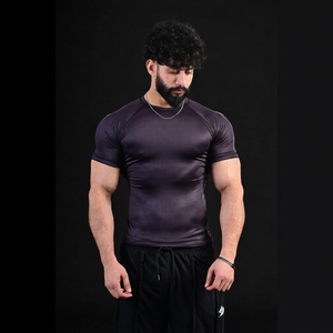 Unisex Quick Dry Gym <b>Clothing</b> Set Fitness Compression T-Shirt & Pants with Gingham Plaid Mesh UPF50+ Front Logo for Bodybuilding - Product Image 1