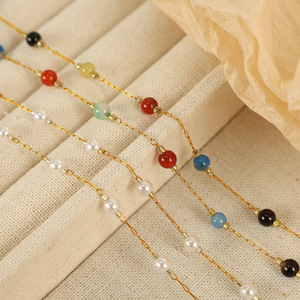 Women's Pearl Necklace <b>Set</b> Imitation Pearl Chain <b>Bracelet</b> Jewelry Gift Fashion Jewelry <b>Sets</b> - Product Image 3