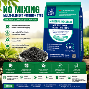 Engrais Microbien Multi-Nutriments ZNFY 15% <span class=keywords><strong>NPK</strong></span> 20% Matière Organique 10% Protéines 3% Calcium Conditionneur de Sol Stimulant de Croissance des Cultures - Product Image 1