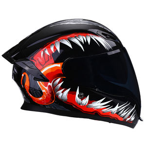 Zoomlon ไฟท้าย LED หมวกกันน็อคแบบเต็มใบหน้าหมวกกันน็อคมอเตอร์ไซค์แบบสองชั้นดีไซน์แบบแยกส่วน - Product Image 3