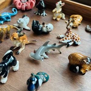 Miniaturas de Cerámica Pintadas a Mano, Decoraciones Creativas de Animales para Escritorio con un Toque de Alta Gama, Color Subesmaltado Seguro - Product Image 2