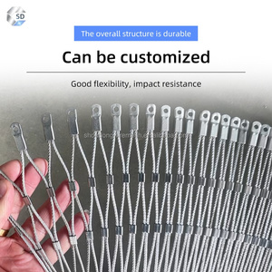 Flexible Stainless Steel Wire Rope <strong>Mesh</strong> Yard <strong>Fence</strong> Ranch Security Anti-Theft Durable Waterproof Woven <strong>Chain</strong> <strong>Link</strong> - Product Image 2