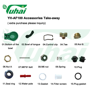 Nuova ciotola per bere il capezzolo della lingua verticale 2.6L per cavalli mucche maiali in acciaio inox Dispenser di acqua PP - Product Image 5