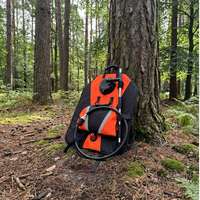 Pulvérisateur à dos ANBEN FIRE pour la lutte contre les incendies forestiers, 20L, pompe manuelle flexible avec portée de pulvérisation de 8M, 2.7KG, noir et orange