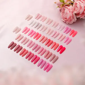 ROSALIND OEM High Quality Private Label Long Lasting Soak Off Pink Pure Color 5ml Japanese Uv Gel Nail Polish For Nail Art Salon