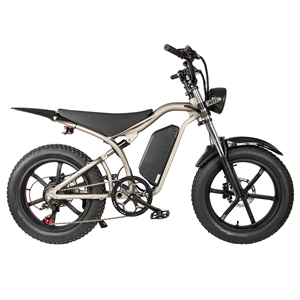 Vélo de montagne à gros pneus pour adulte, moteur arrière 1000W 48V, pneus de 20 pouces, vélo électrique à <span class=keywords><strong>2</strong></span> roues, entrepôt européen, suspension intégrale - Product Image 5