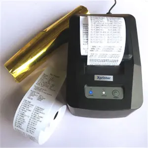 Rotolo di carta bianca fornitore cinese 80x80 57x40 formato personalizzato stampato termico fino al rotolo