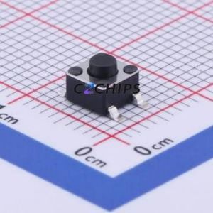 GT-TC074A-H038-L1 Tactile Switch SMD-4P,4.5x4.5mm Switch Single Pole Single Throw Round Button 1.6N Vertical Mount - Product Image 1