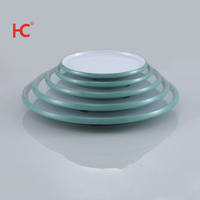 Usine-Direct personnalisé bicolore mélamine incassable servant de la vaisselle classique assiette ronde Restaurant fabriqué en Chine
