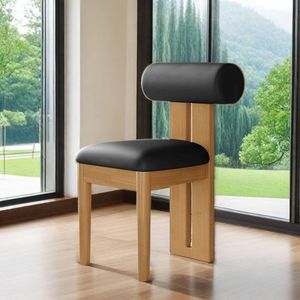 Chaise de salle à manger en bois massif de style nordique moderne avec dossier souple au design artistique minimaliste pour la maison, le <span class=keywords><strong>bureau</strong></span>, les hôtels et les maisons L026 - Product Image 6