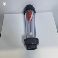 Plastic Rotameter Nominal Pressure 0.6MPa Temperature 55℃ for Liquid Measurement Flange Connection