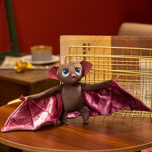 Logo personnalisé elfes vampires chauve-souris jouets en peluche effrayant chauve-souris foncée poupées en peluche dessin animé jeter oreiller Halloween cadeaux en gros - Product Image 5