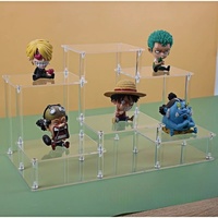 Modèle Acrylic-Display-Stand-figure-gundam-bearbrick-Ladder-Steps-Cosplay Acrylic-Display-Stand Acrylic-Display-Stand Acrylic Ladder Display Rack Riser