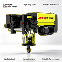 Nouvelle grue à câble électrique de type européen 3.2T 5T 6.3T 10T 12.5T, grue suspendue robuste pour usage commercial