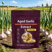Capsules molles d'extrait d'ail OEM, formule personnalisée, riches en antioxydants