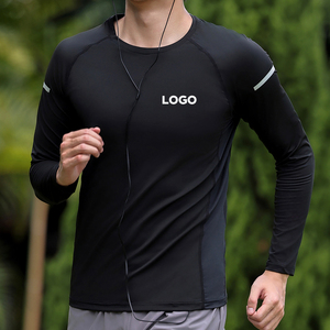 Camisa de manga larga para hombre de tacto suave de secado rápido para levantamiento de pesas con paneles de ventilación de malla - Product Image 5