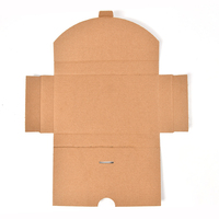 Boîte d'emballage en carton kraft écologique personnalisée avec logo, style enveloppe, avec lamination mate et gaufrage pour livres et cartes