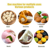Machine Commerciale Automatique Professionnelle en Acier Inoxydable de Qualité Alimentaire pour la Fabrication de Pains Vapeur, de Boulettes de Soupe, de Momo et de Kibbeh